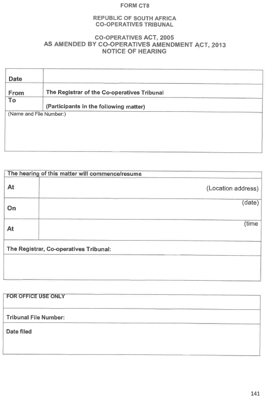 R593 Form CT7