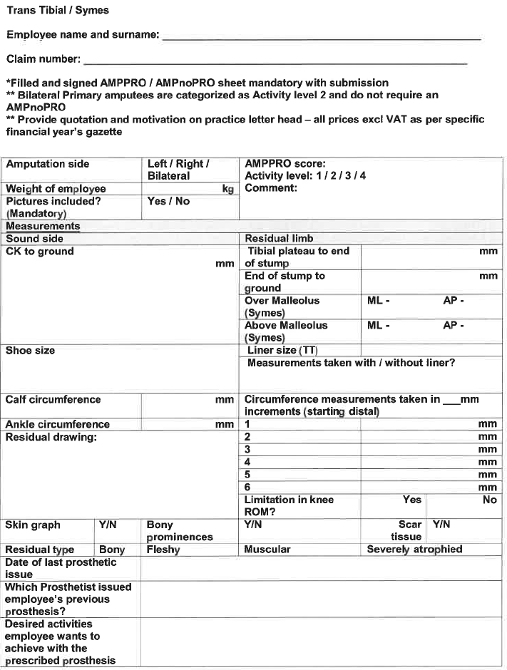 N3084 Trans Tibial Symes i