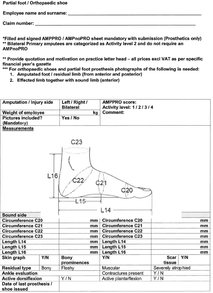 N3084 Partial Foot Orthopaedic shoe i