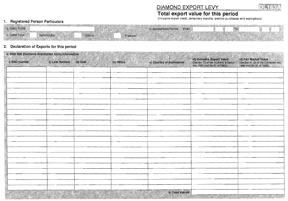 Form DL163A