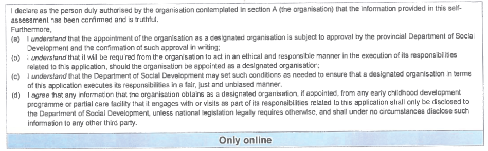 N762 Form 3 declaration