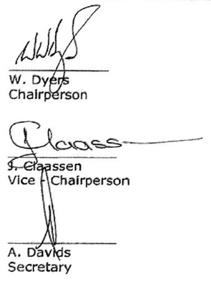 N112 new signatures