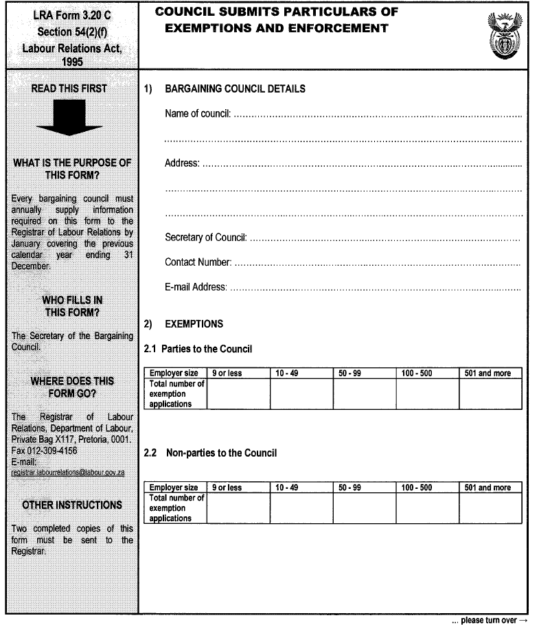 LRA Form 3.20C  (Page 1)