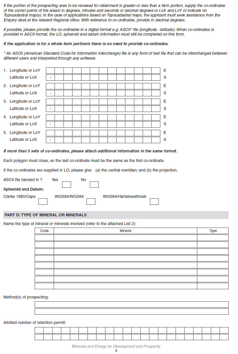 Annexure I form H (3)