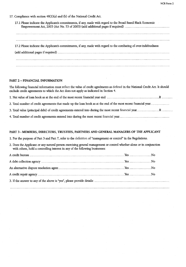 NCR Form (Page 4)