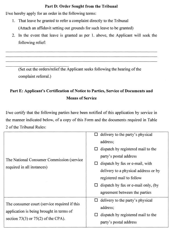 Form TI.73(3) & 75(1)(b) & (2) CPA-3