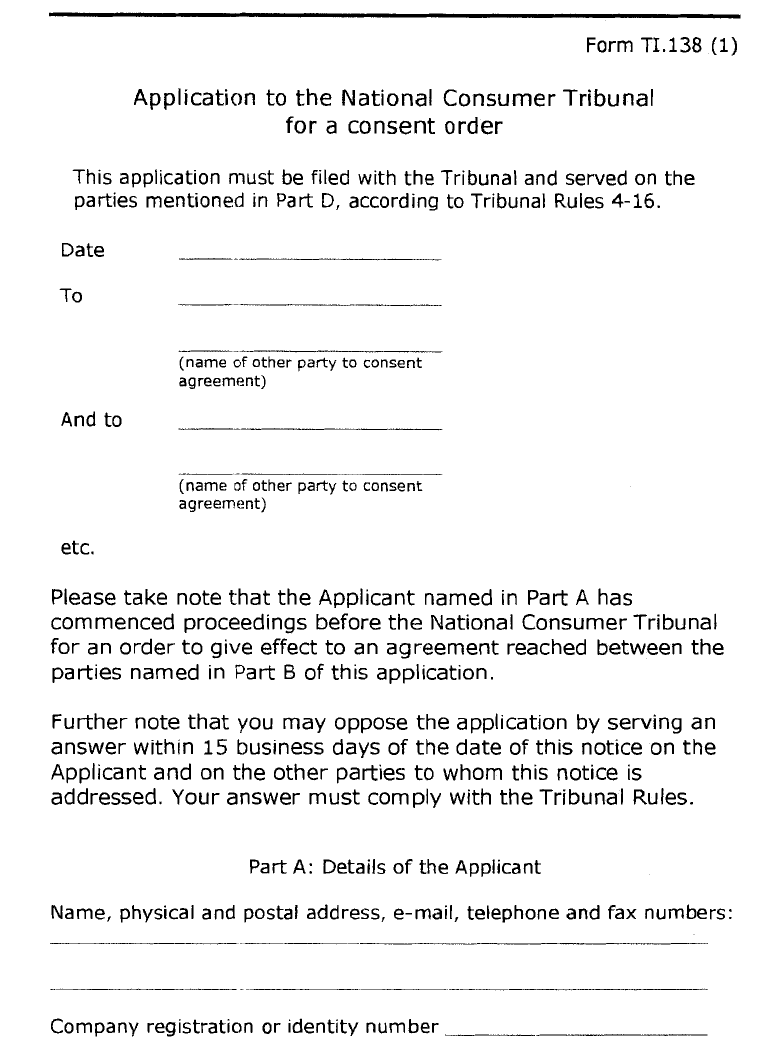 Form TI.138(1)-1