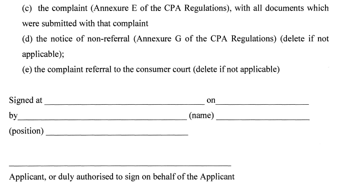 Form TI.73(3) & 75(1)(b) & (2) CPA-5