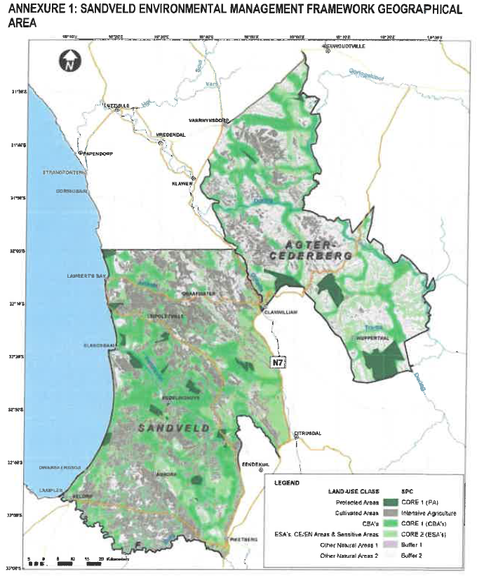 N6202 Annexure 1 geographical map of Sandveld area