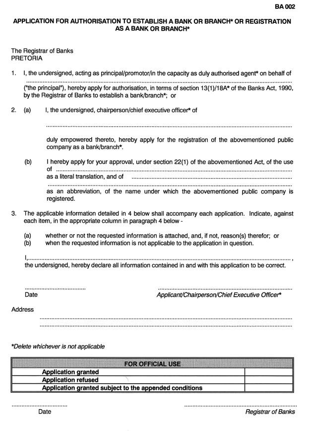 Form BA 002 (page 1)