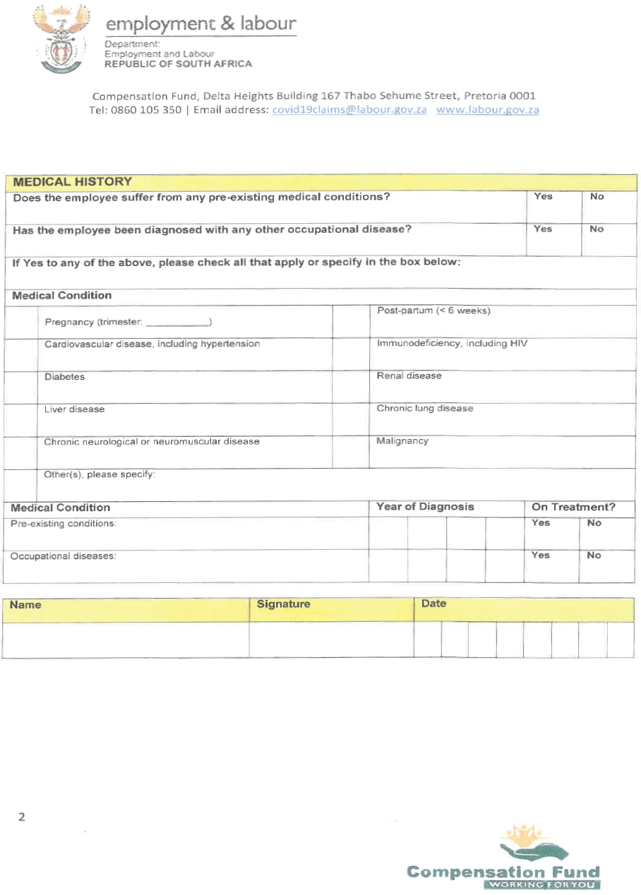 N387 Form COVID-19 Exposure and Medical Questionnaire 2