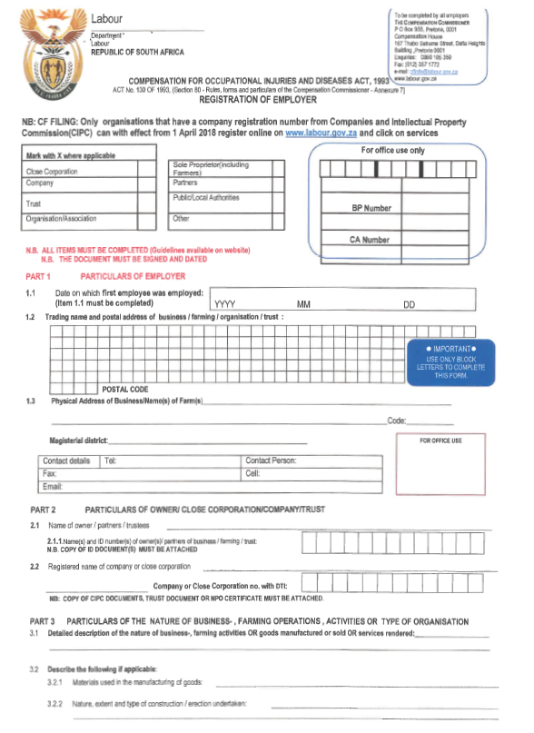 N1386 Employer Registration Form 1
