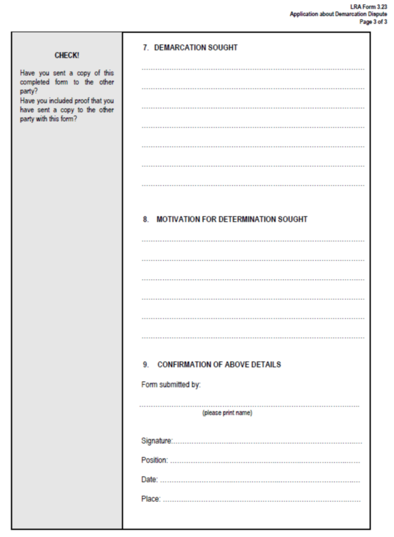 LRA  Form 3.23 (Page 3)