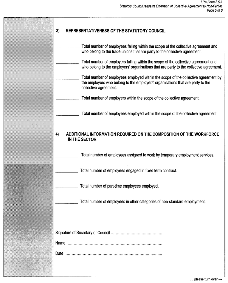 LRA Form 3.5A (page 5)