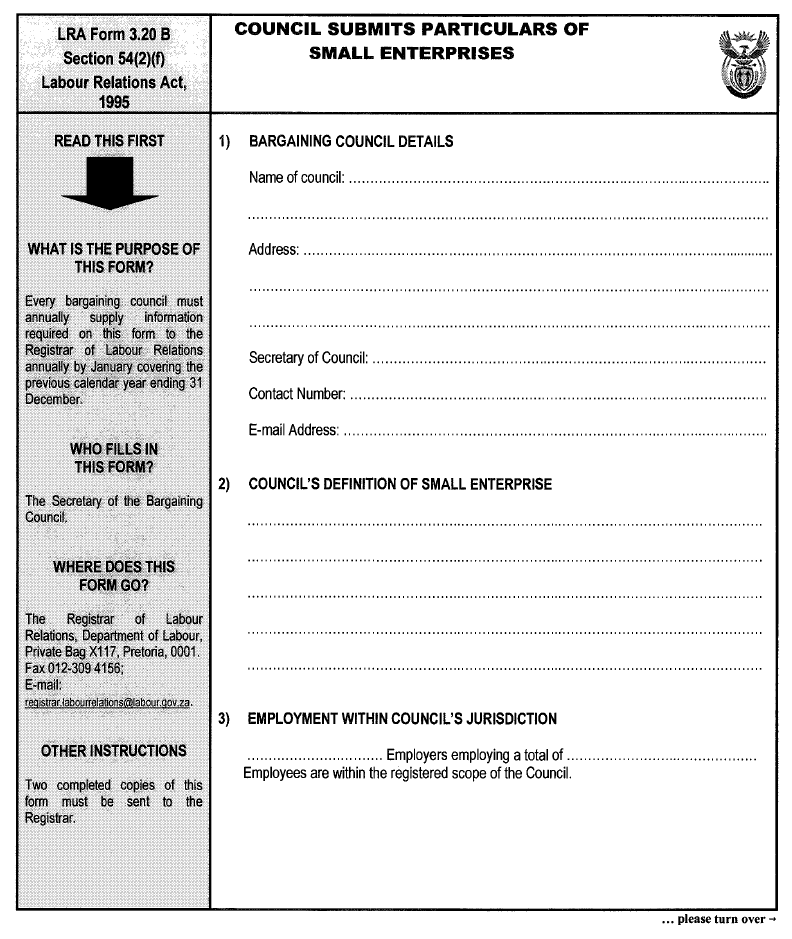 LRA Form 3.20B  (Page 1)