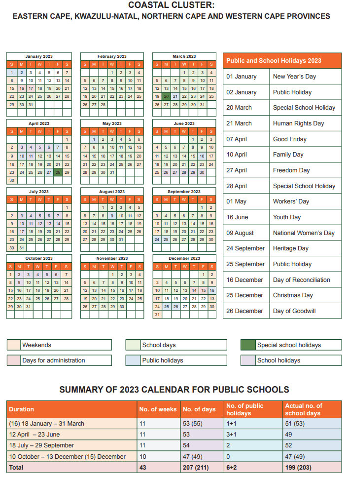 N1911 2023 School Calendar ii