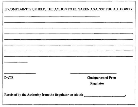 N826 Form 1 Notice of Complaint pg 6