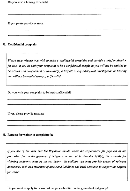 N826 Form 1 Notice of Complaint pg 4