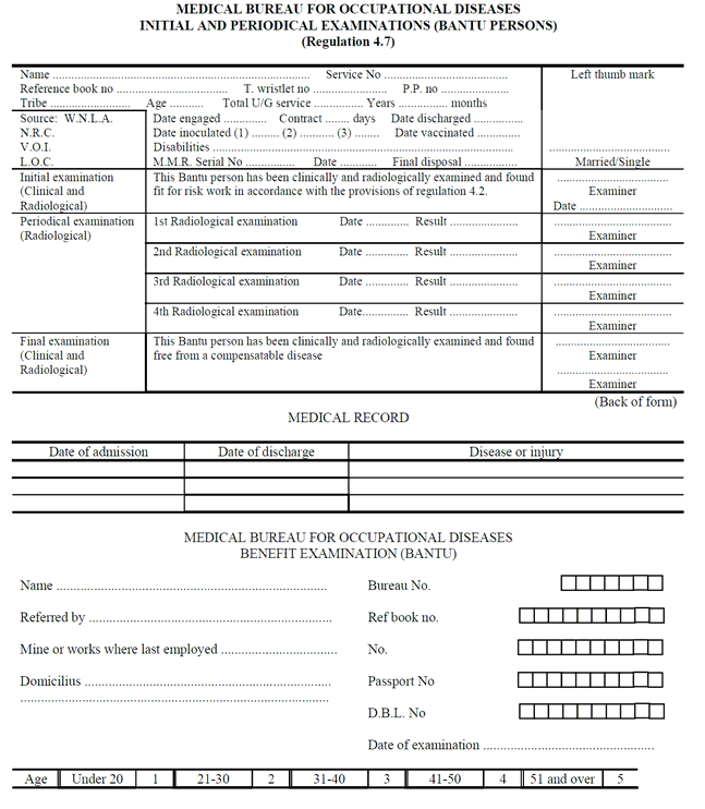 Application for examination for certificate of fitness-(5)