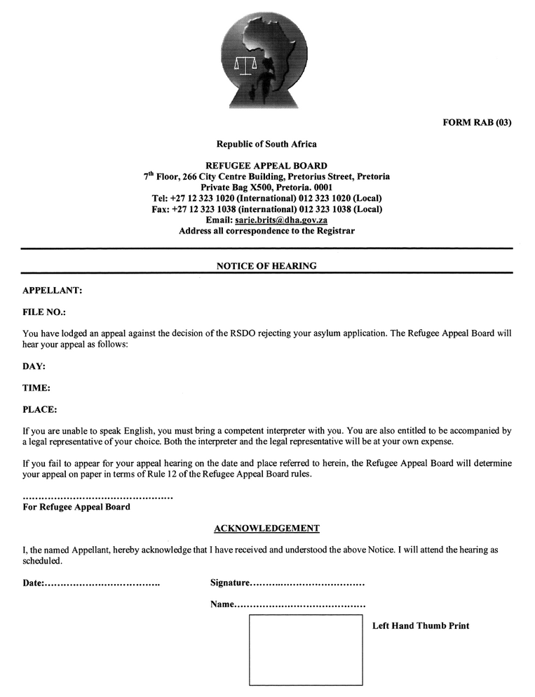 acts online refugee form